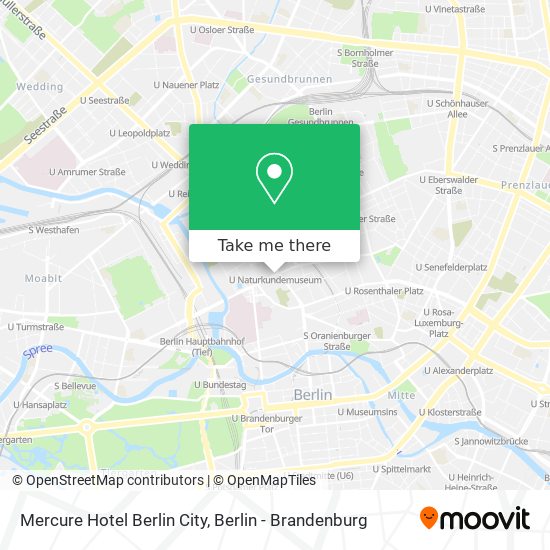 Mercure Hotel Berlin City map