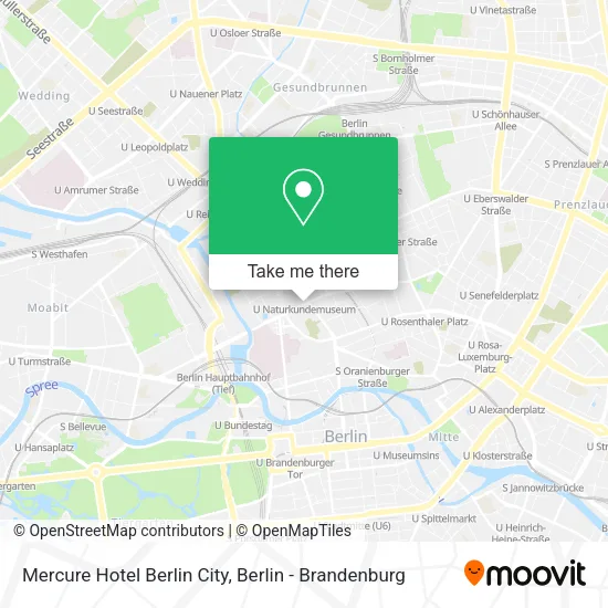 Карта Mercure Hotel Berlin City