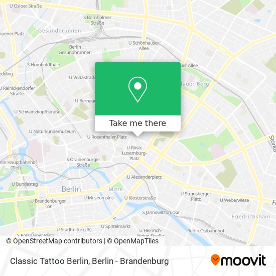 Карта Classic Tattoo Berlin