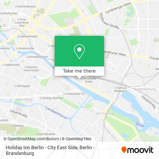Holiday Inn Berlin - City East Side map