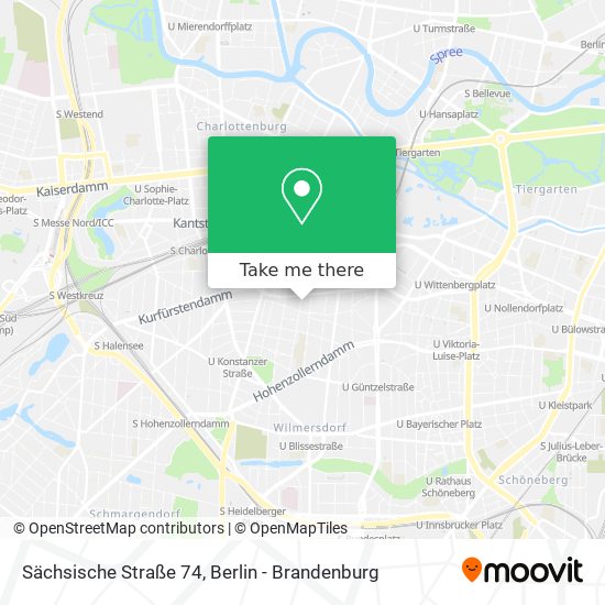 Sächsische Straße 74 map