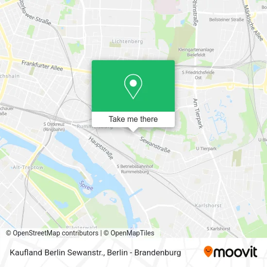 Карта Kaufland Berlin Sewanstr.