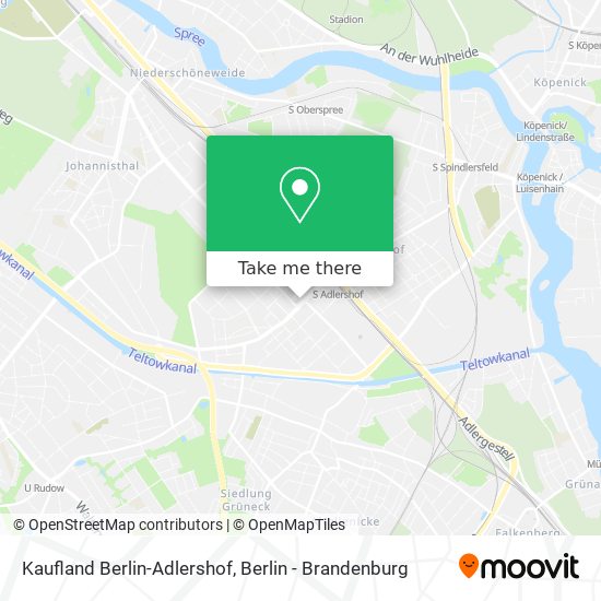 Kaufland Berlin-Adlershof map