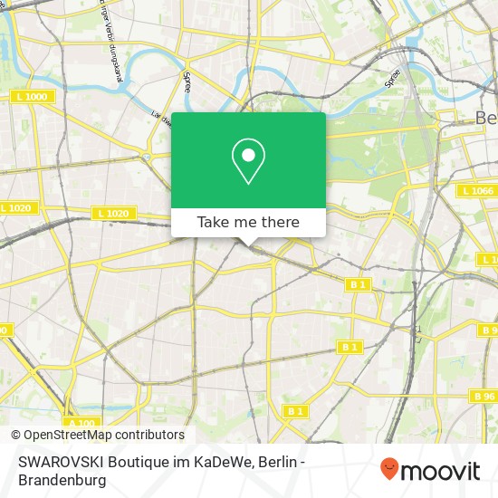 SWAROVSKI Boutique im KaDeWe map