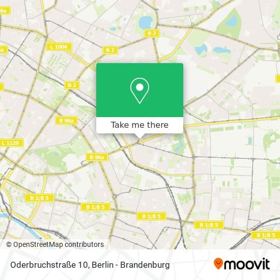 Карта Oderbruchstraße 10