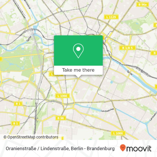 Карта Oranienstraße / Lindenstraße