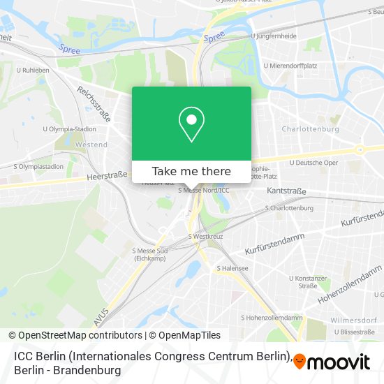ICC Berlin (Internationales Congress Centrum Berlin) map