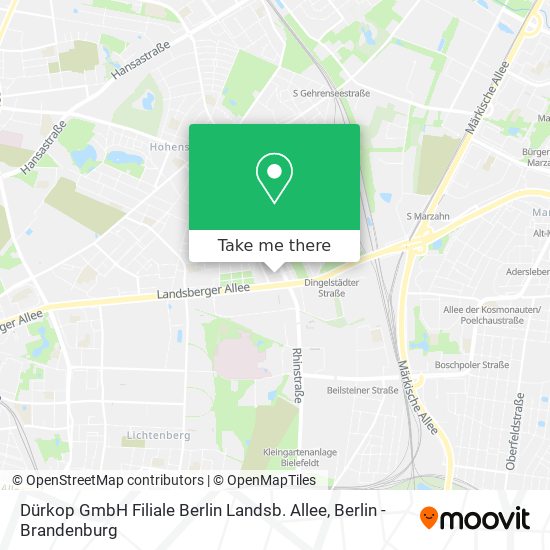 Dürkop GmbH Filiale Berlin Landsb. Allee map