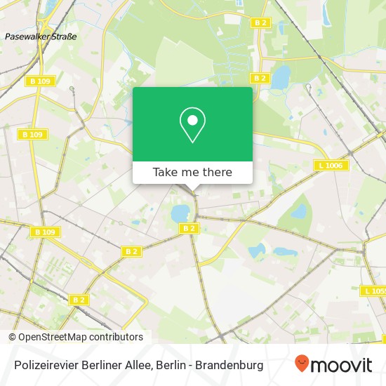 Карта Polizeirevier Berliner Allee