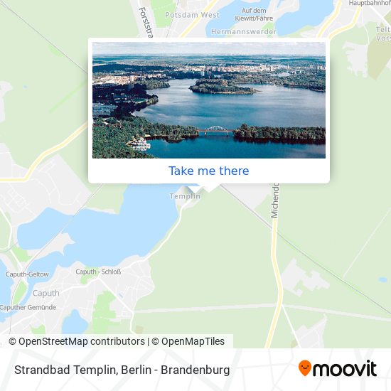 Strandbad Templin map