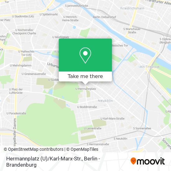 Карта Hermannplatz (U) / Karl-Marx-Str.