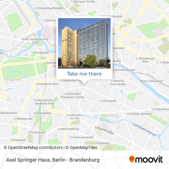 Axel Springer Haus map