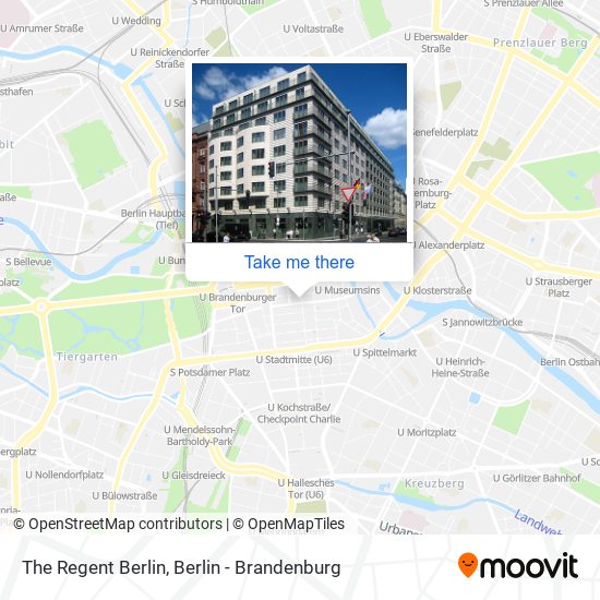 The Regent Berlin map