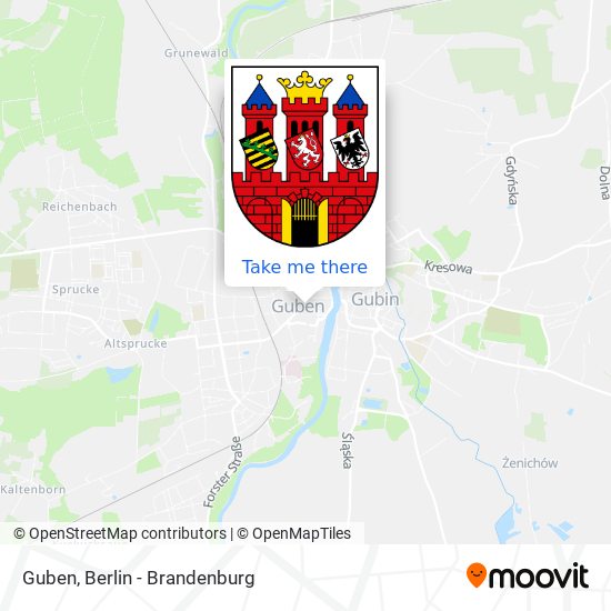 Guben map