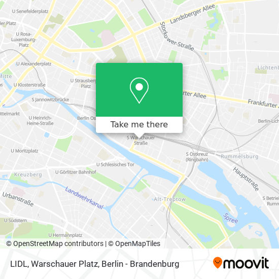 LIDL, Warschauer Platz map