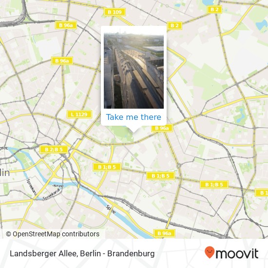 Landsberger Allee map