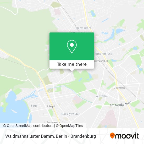 Waidmannsluster Damm map