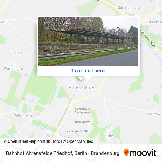 Bahnhof Ahrensfelde Friedhof map
