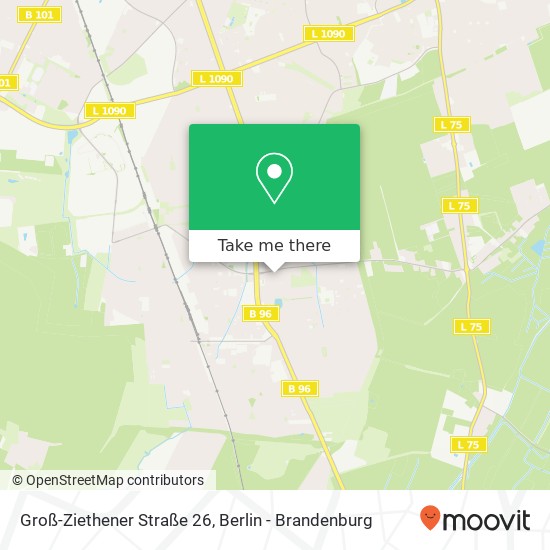 Карта Groß-Ziethener Straße 26