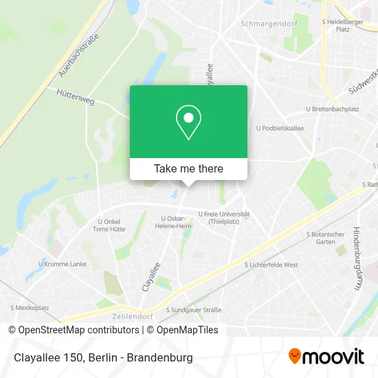 Clayallee 150 map
