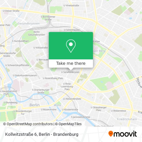 Карта Kollwitzstraße 6