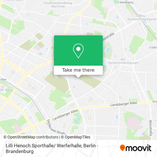 Карта Lilli Henoch Sporthalle/ Werferhalle