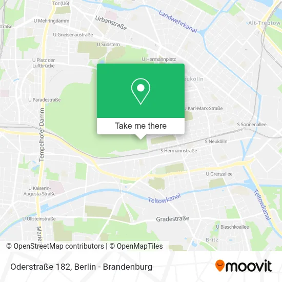 Oderstraße 182 map