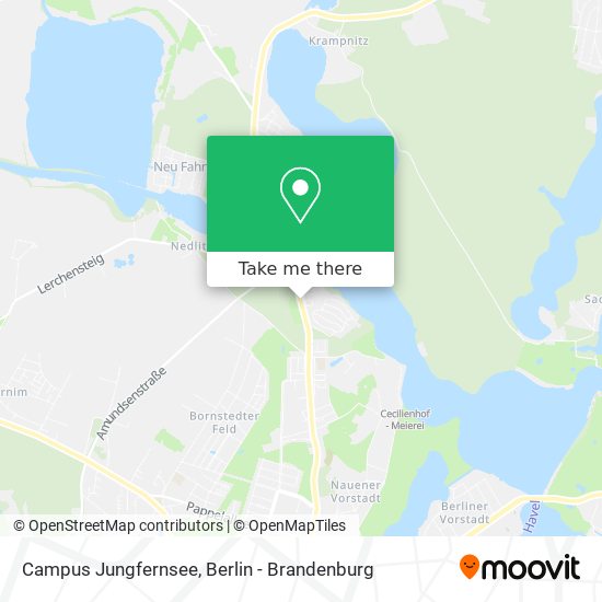 Campus Jungfernsee map