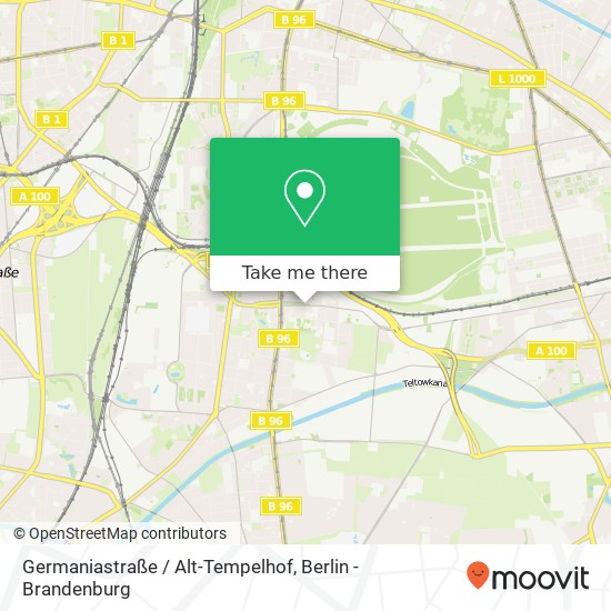 Germaniastraße / Alt-Tempelhof map