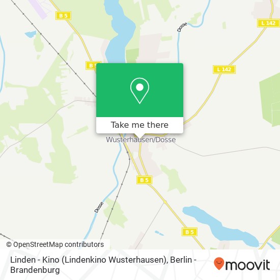 Linden - Kino (Lindenkino Wusterhausen) map