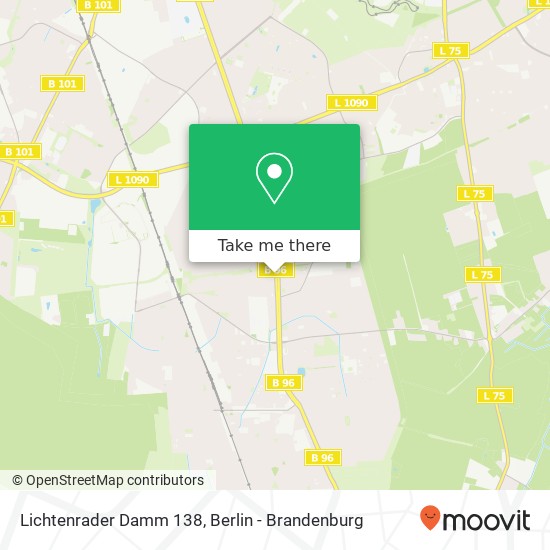 Карта Lichtenrader Damm 138