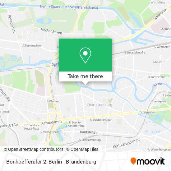 Bonhoefferufer 2 map