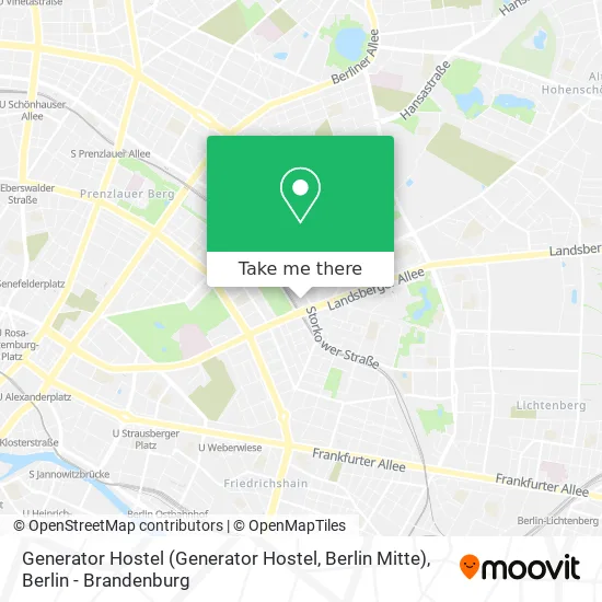 Карта Generator Hostel (Generator Hostel, Berlin Mitte)