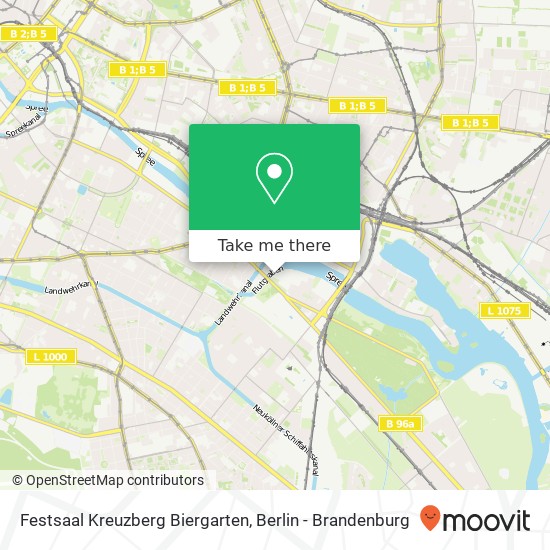 Festsaal Kreuzberg Biergarten map