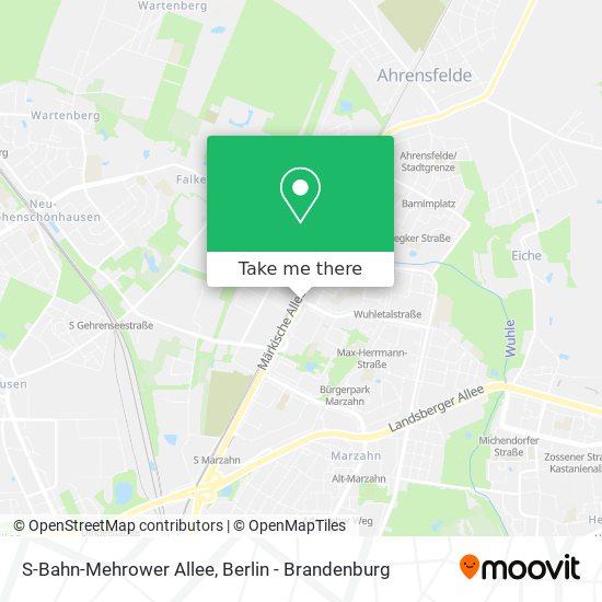 S-Bahn-Mehrower Allee map