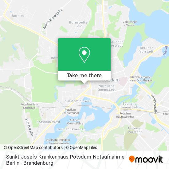 Sankt-Josefs-Krankenhaus Potsdam-Notaufnahme map