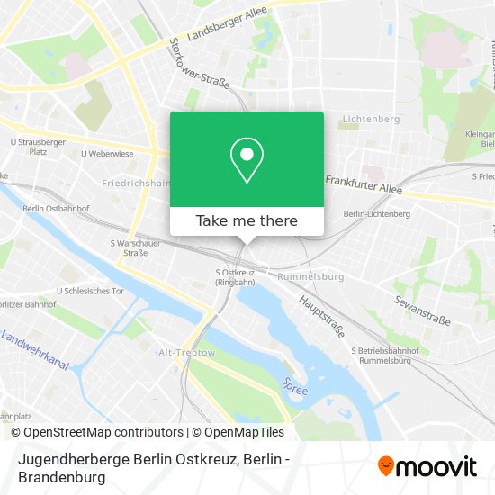 Jugendherberge Berlin Ostkreuz map
