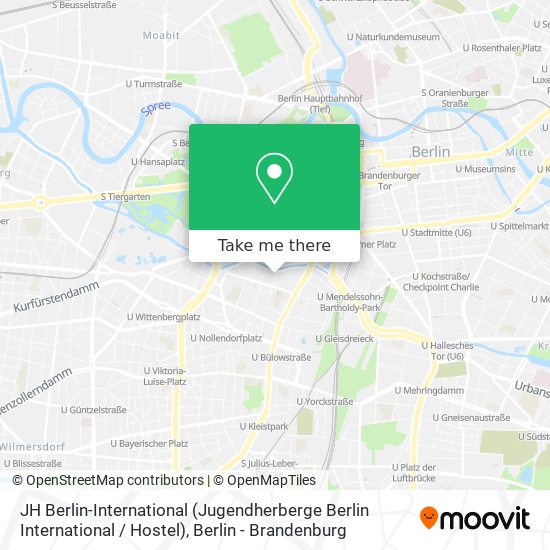 Карта JH Berlin-International (Jugendherberge Berlin International / Hostel)