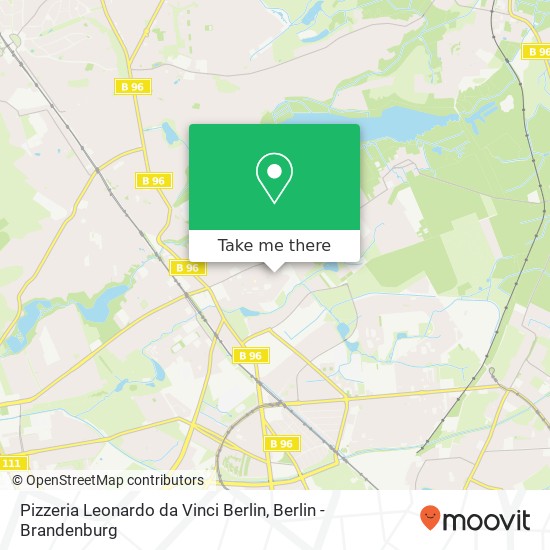 Карта Pizzeria Leonardo da Vinci Berlin