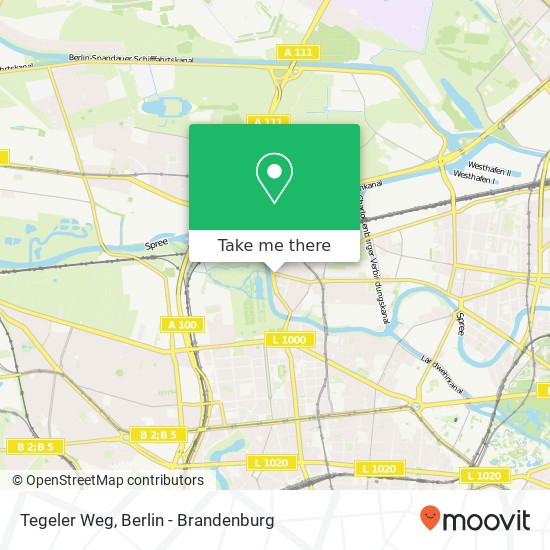 Tegeler Weg map