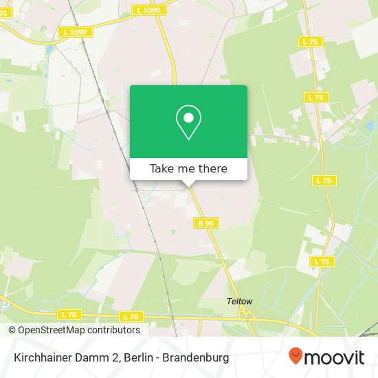 Kirchhainer Damm 2 map