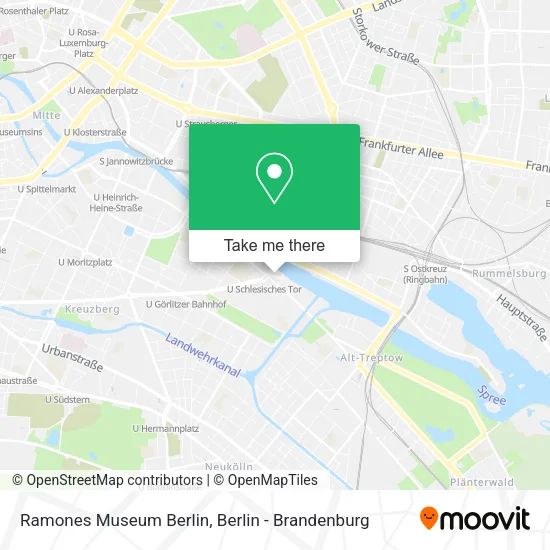 Ramones Museum Berlin map