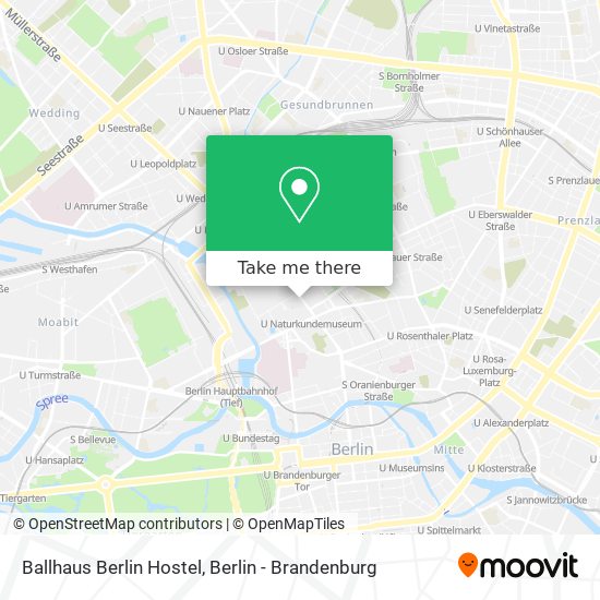 Ballhaus Berlin Hostel map