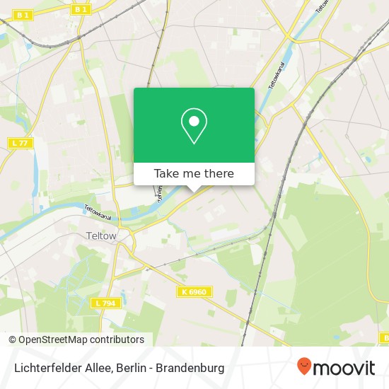 Lichterfelder Allee map