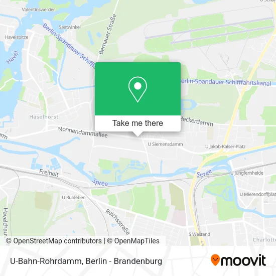Карта U-Bahn-Rohrdamm