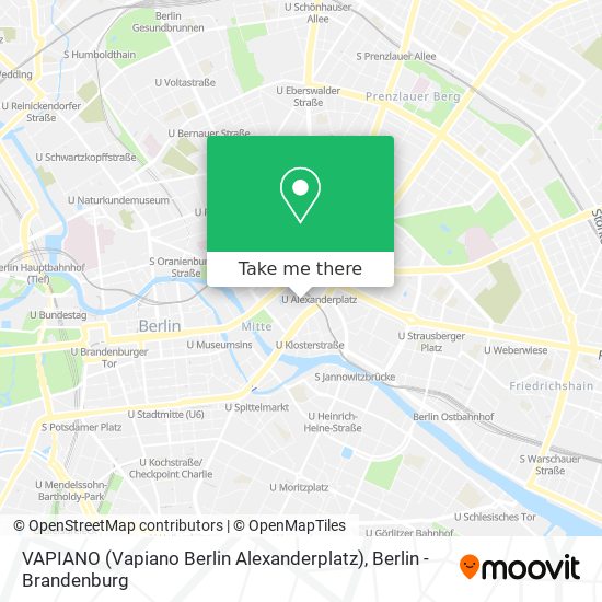 Карта VAPIANO (Vapiano Berlin Alexanderplatz)