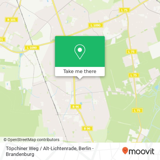 Карта Töpchiner Weg / Alt-Lichtenrade