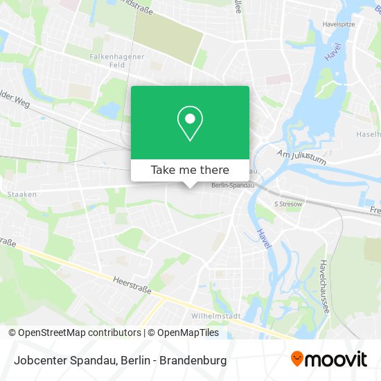 Jobcenter Spandau map