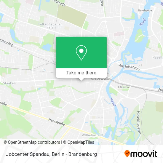 Jobcenter Spandau map