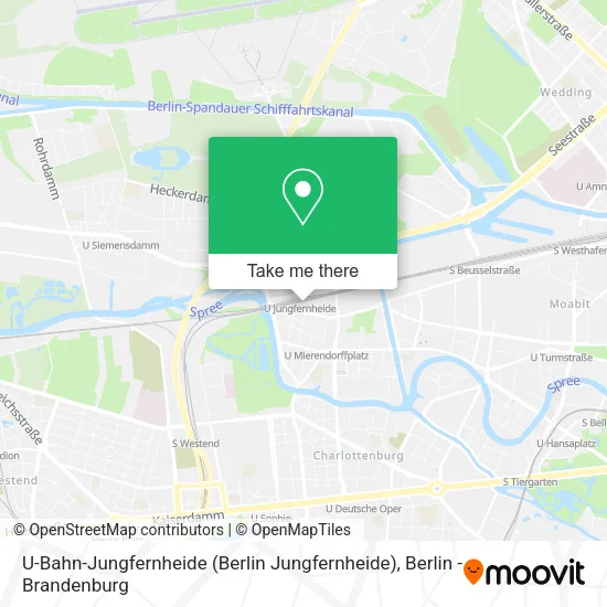 Карта U-Bahn-Jungfernheide (Berlin Jungfernheide)